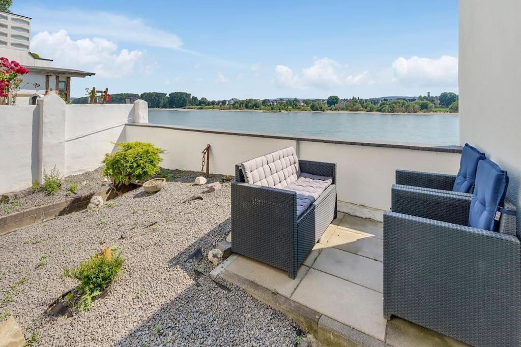 Tiny Apartment With Spacious Terrace On The Rhine Нойвид Экстерьер фото